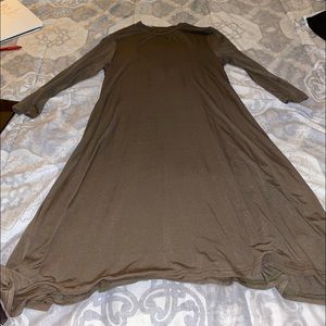 Olive green dress, size medium